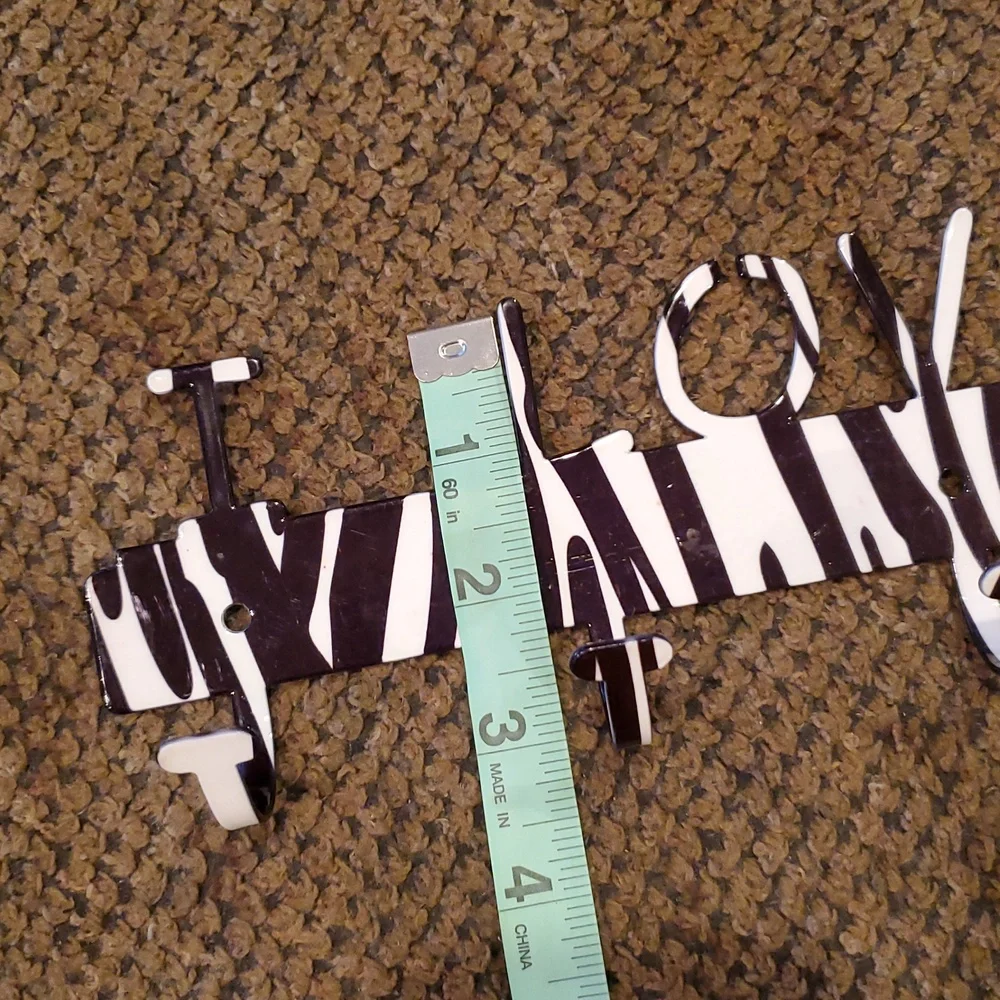 I Love Gymnastics Metal Zebra Medal Display